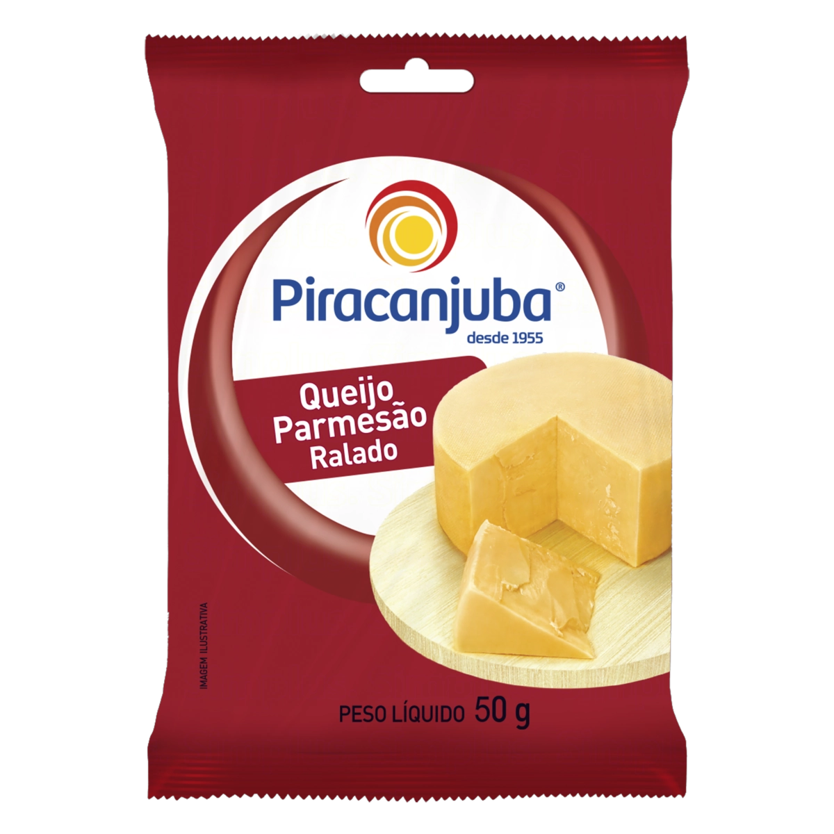 Queijo Parmesão Ralado Piracanjuba Pacote 50g