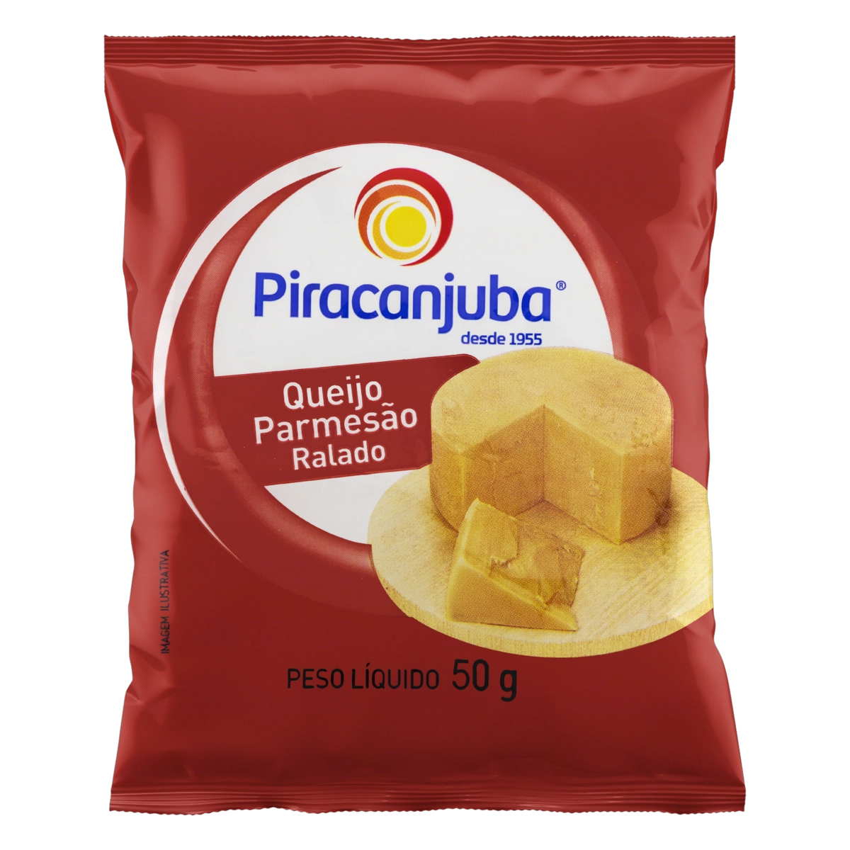 Queijo Parmesão Ralado Piracanjuba Pacote 50g