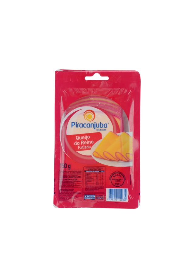 Queijo Reino Fatiado Piracanjuba 150g