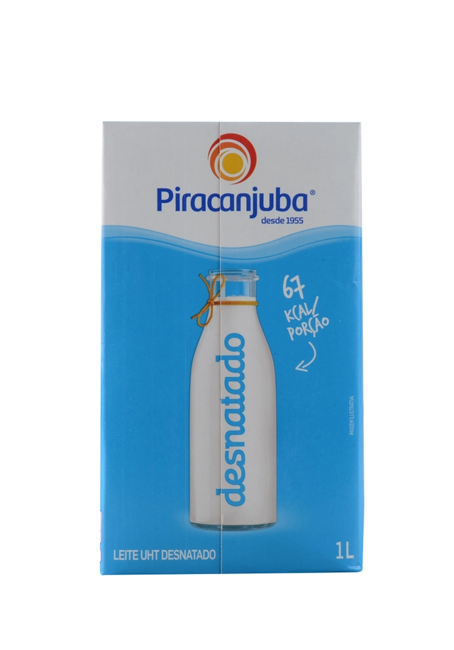 Leite L Vida Piracanjuba 1l Base Desnatado Caixa 12.0