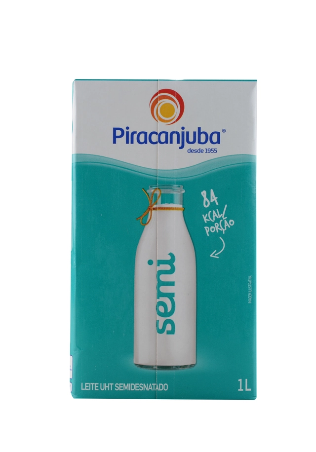 Leite Uht Semidesnatado Piracanjuba Caixa 1l