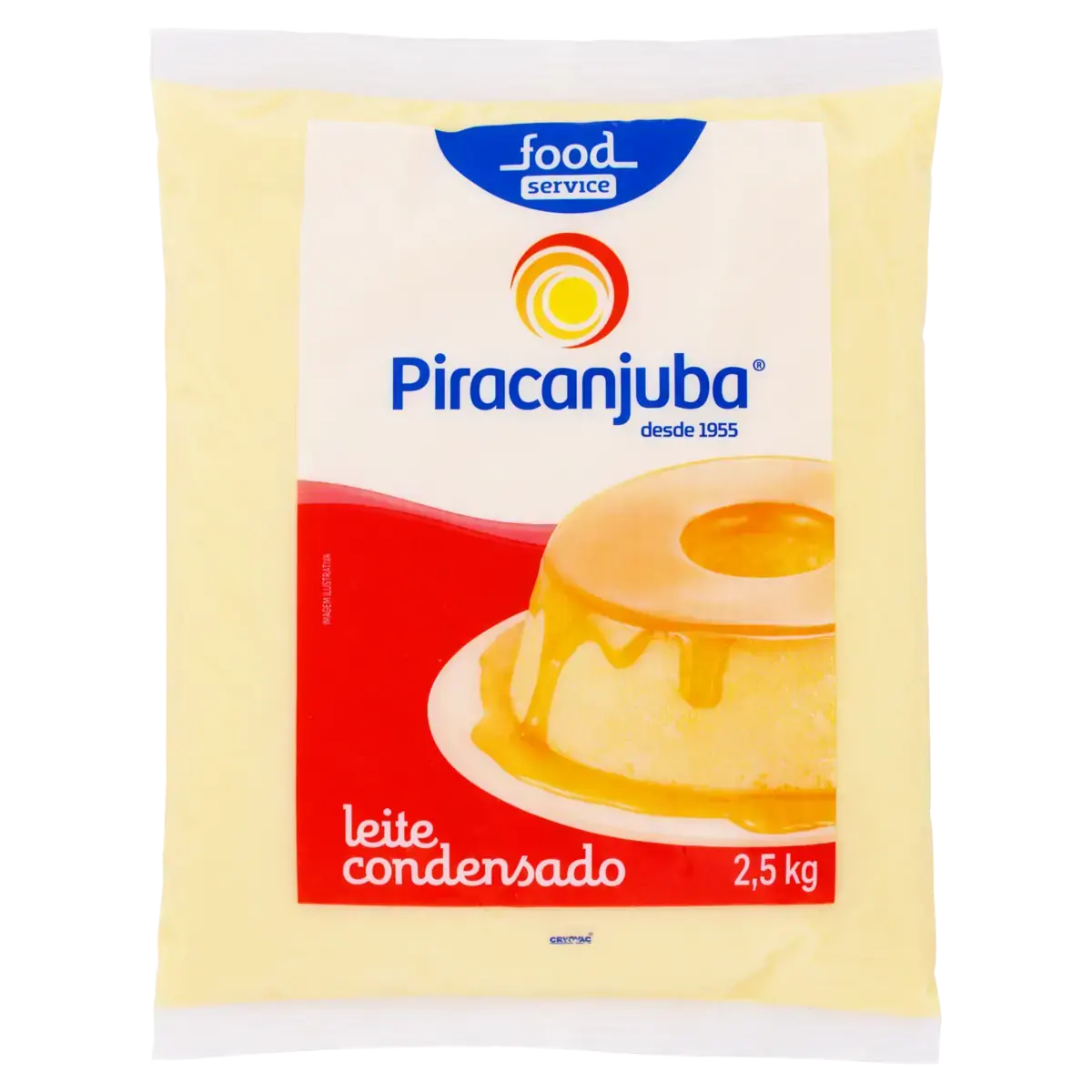 Leite Condensado Semidesnatado Piracanjuba Pacote 2,5kg