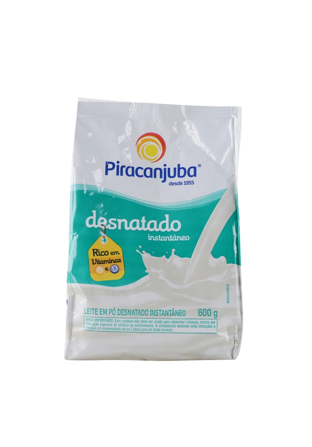 Leite em Pó Piracanjuba Desnatado Instantâneo Pouch 600g