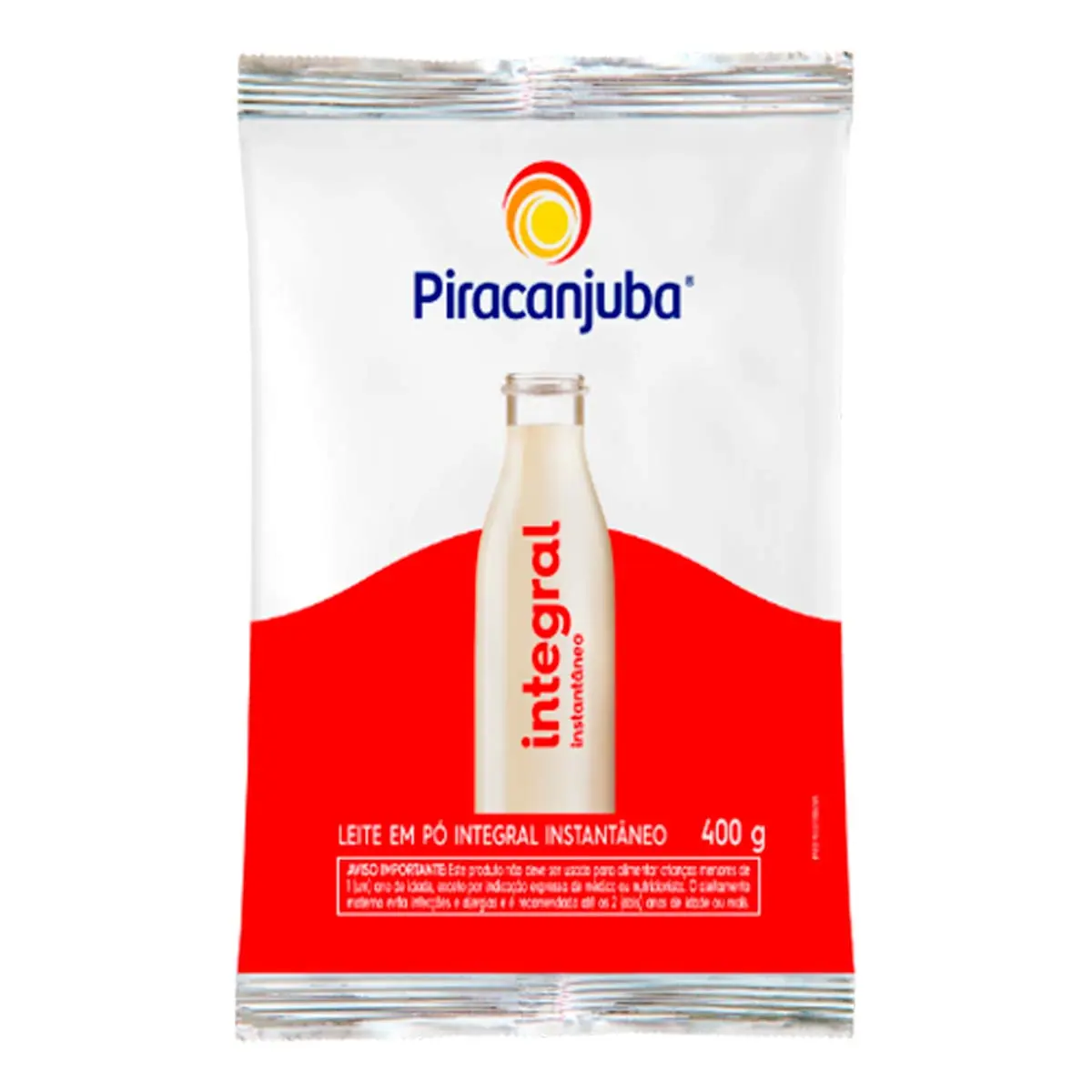 Leite em Pó Piracanjuba Integral Instantâneo 400g