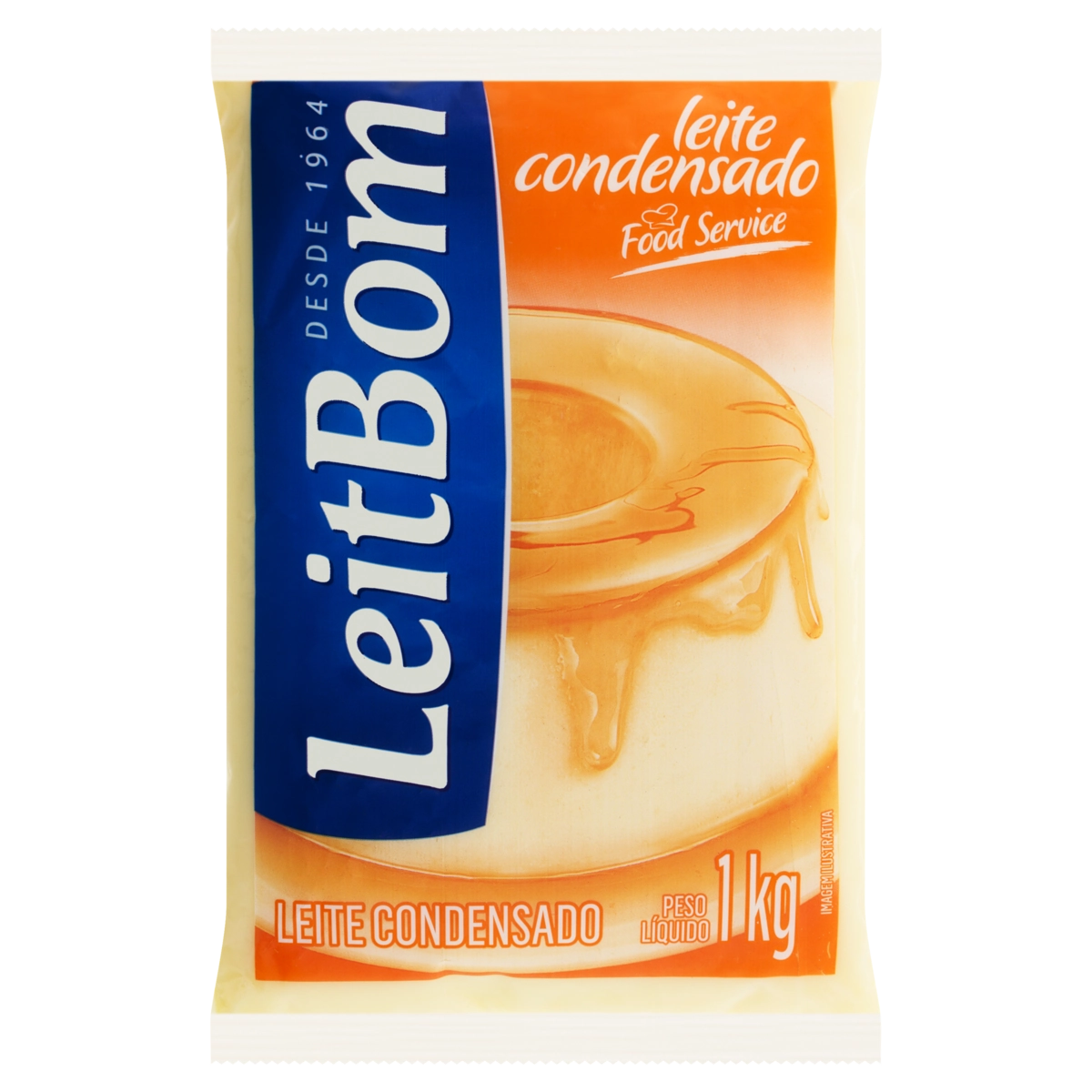 Leite Condensado Semidesnatado Leitbom Pacote 1,03kg