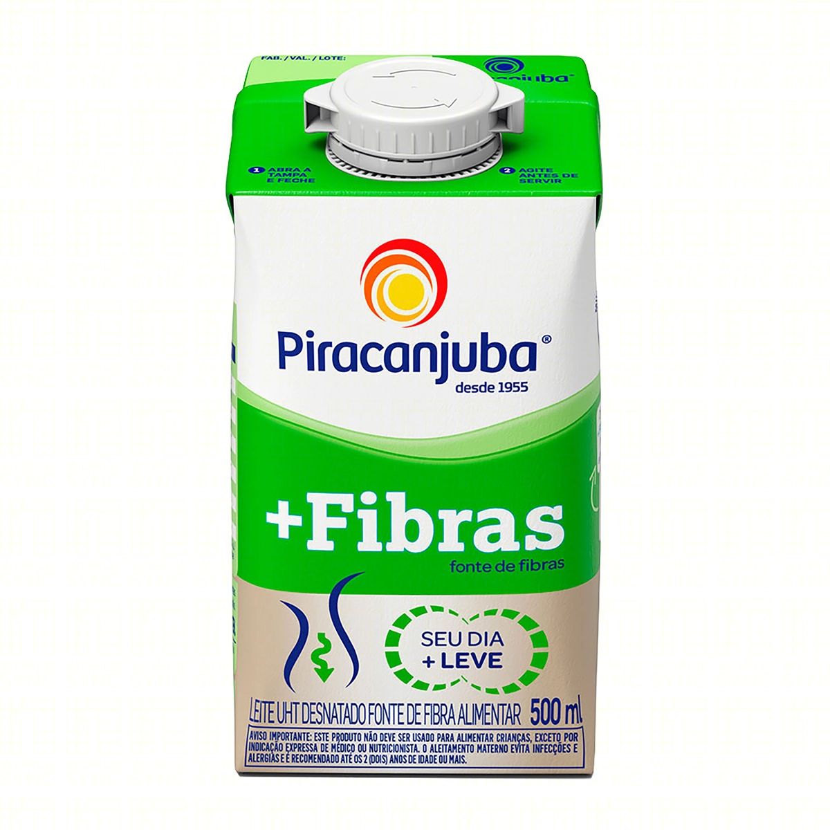 Leite Piracanjuba Desnatado + Fibras 500ml