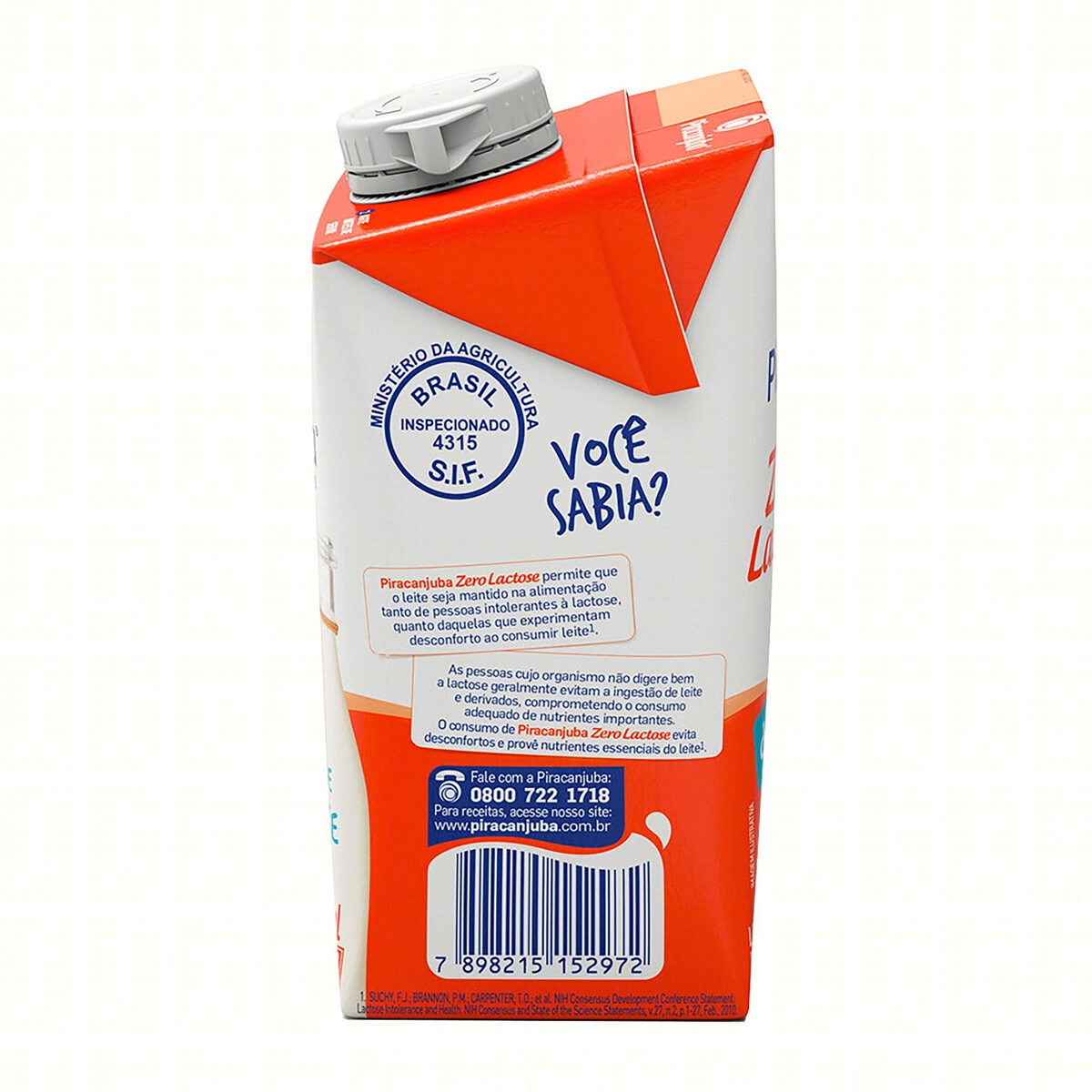 Leite Desnatado Piracanjuba Zero Lactose 500ml