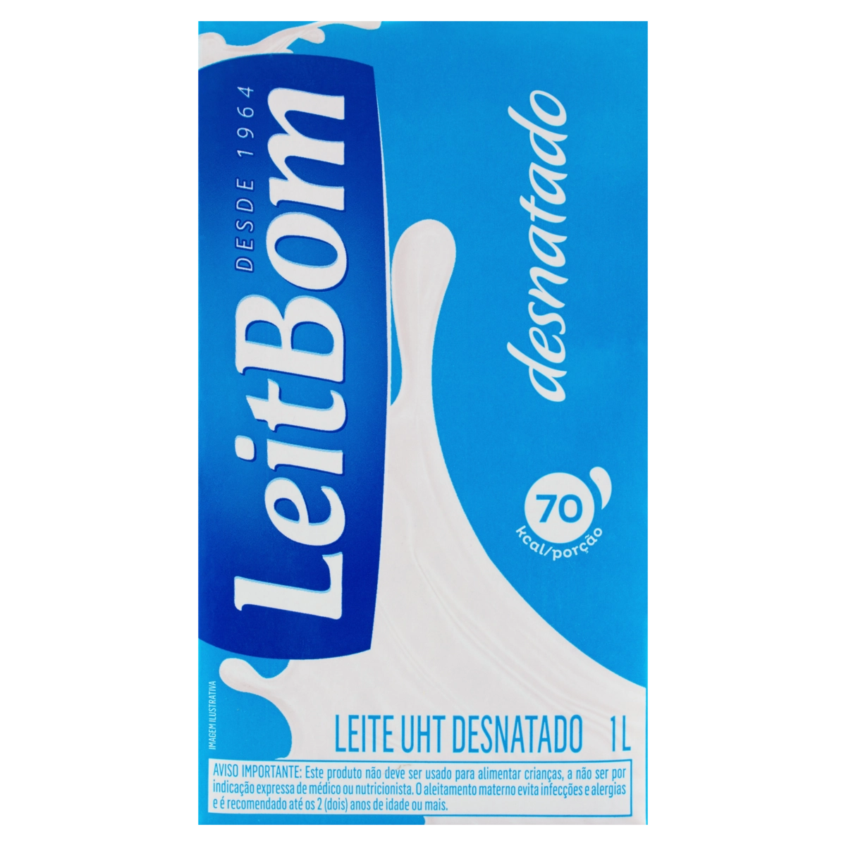 Leite Uht Desnatado Leitbom Caixa 1l