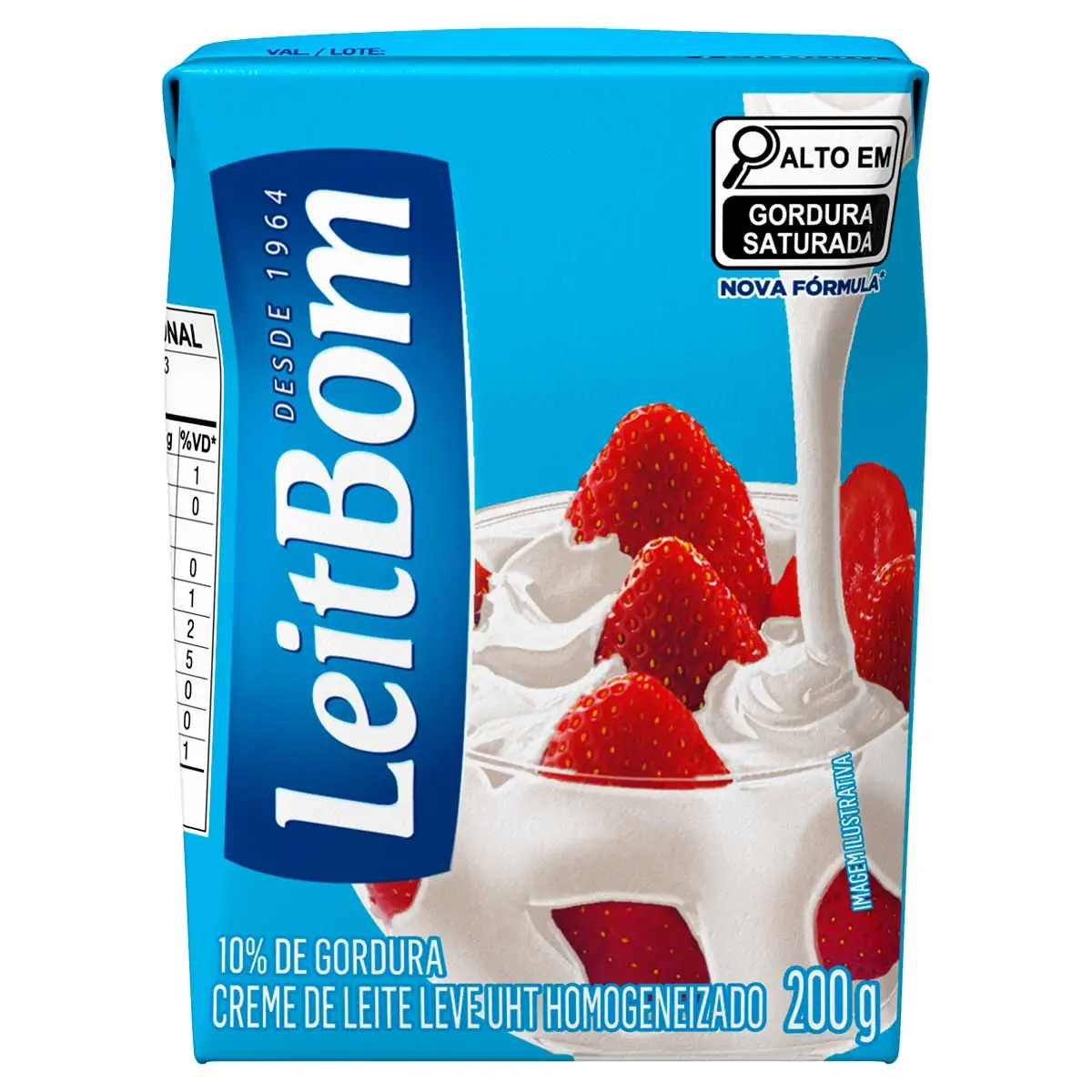 Creme De Leite Uht Leve Homogeneizado Leitbom Caixa 200g