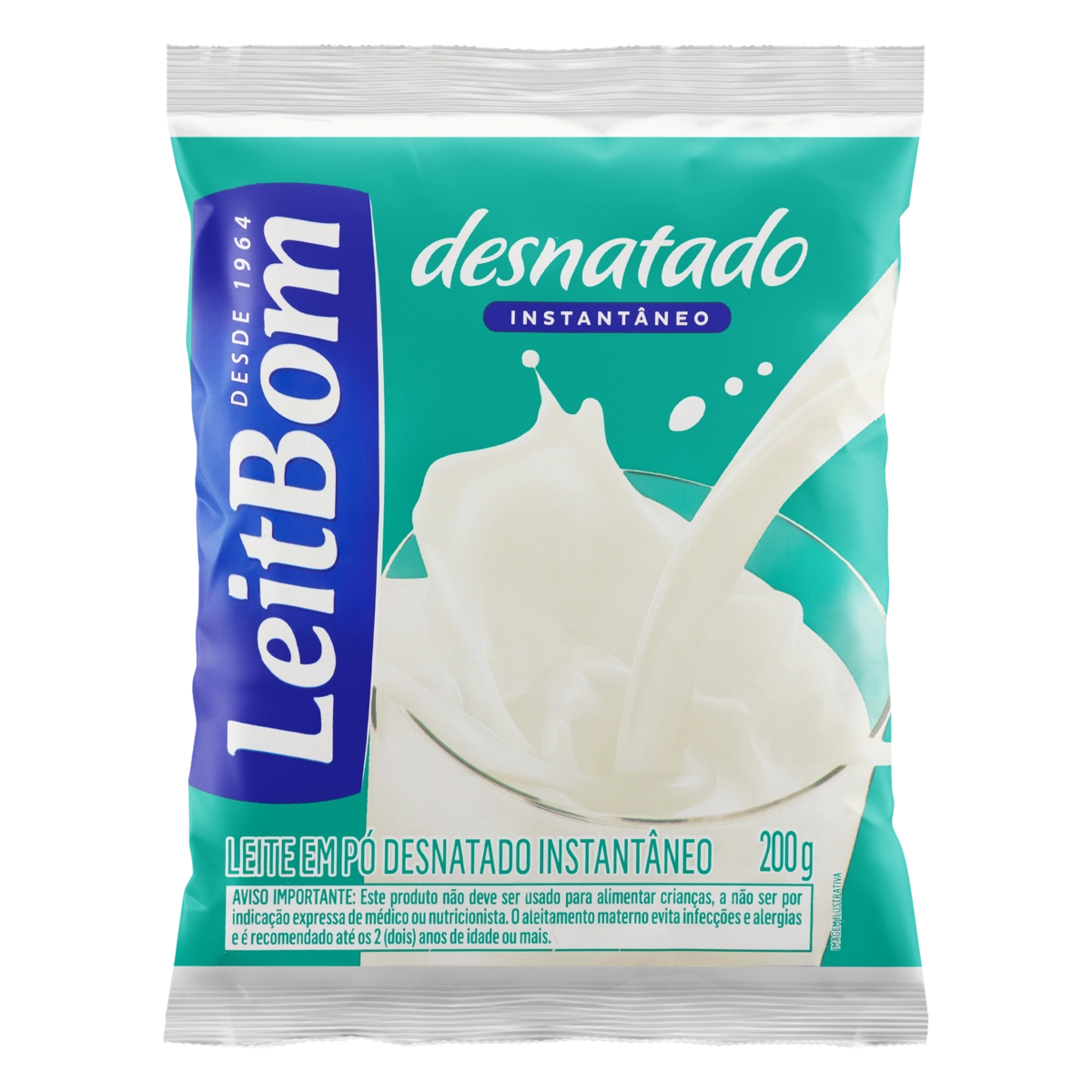 Leite Pó Instantâneo Desnatado Leitbom Pacote 200g