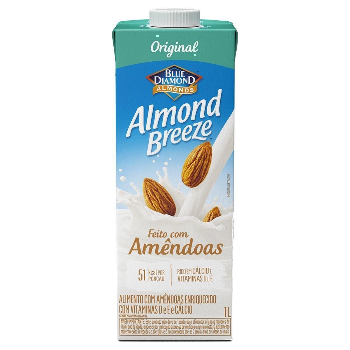 Bebida de Amêndoas Almond Breeze Original 1L