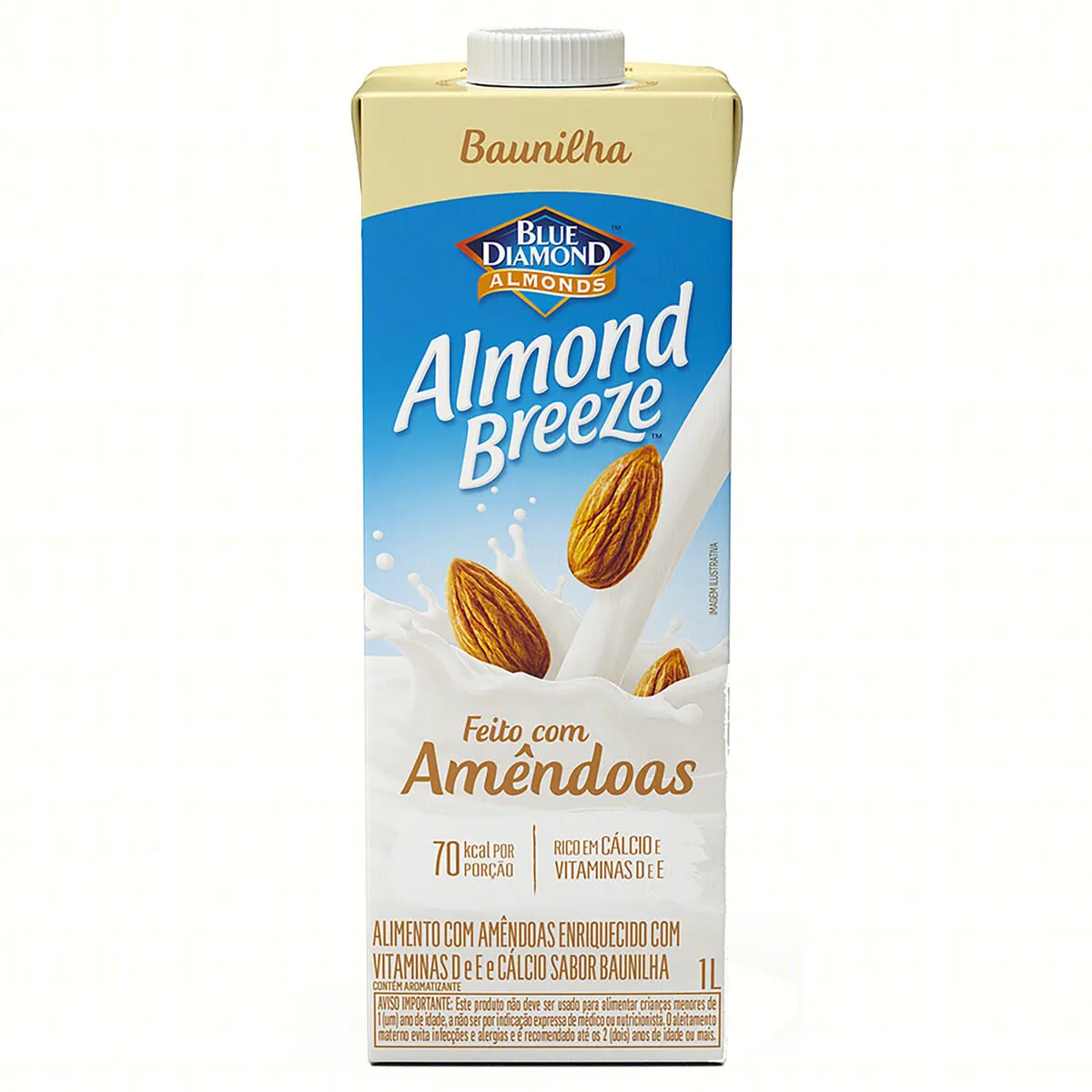 Bebida à Base de Amêndoa Baunilha Blue Diamond Almond Breeze Caixa 1 L