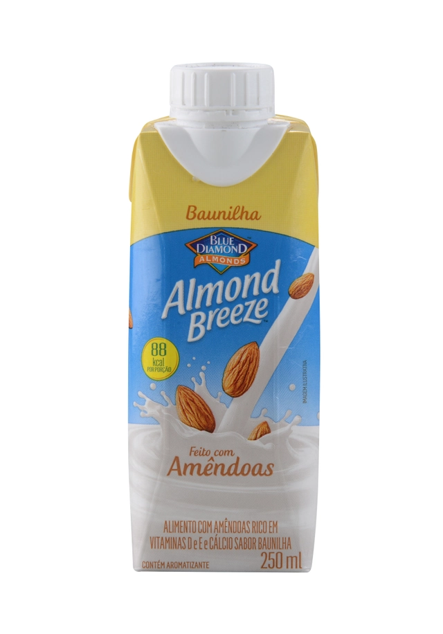 Bebida à Base De Amêndoa Baunilha Blue Diamond Almond Breeze Caixa 250ml