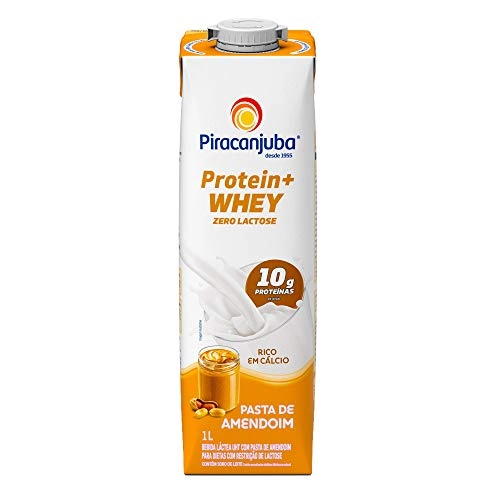 Bebida Láctea Uht Pasta De Amendoim Zero Lactose Piracanjuba Protein Whey Caixa 1l