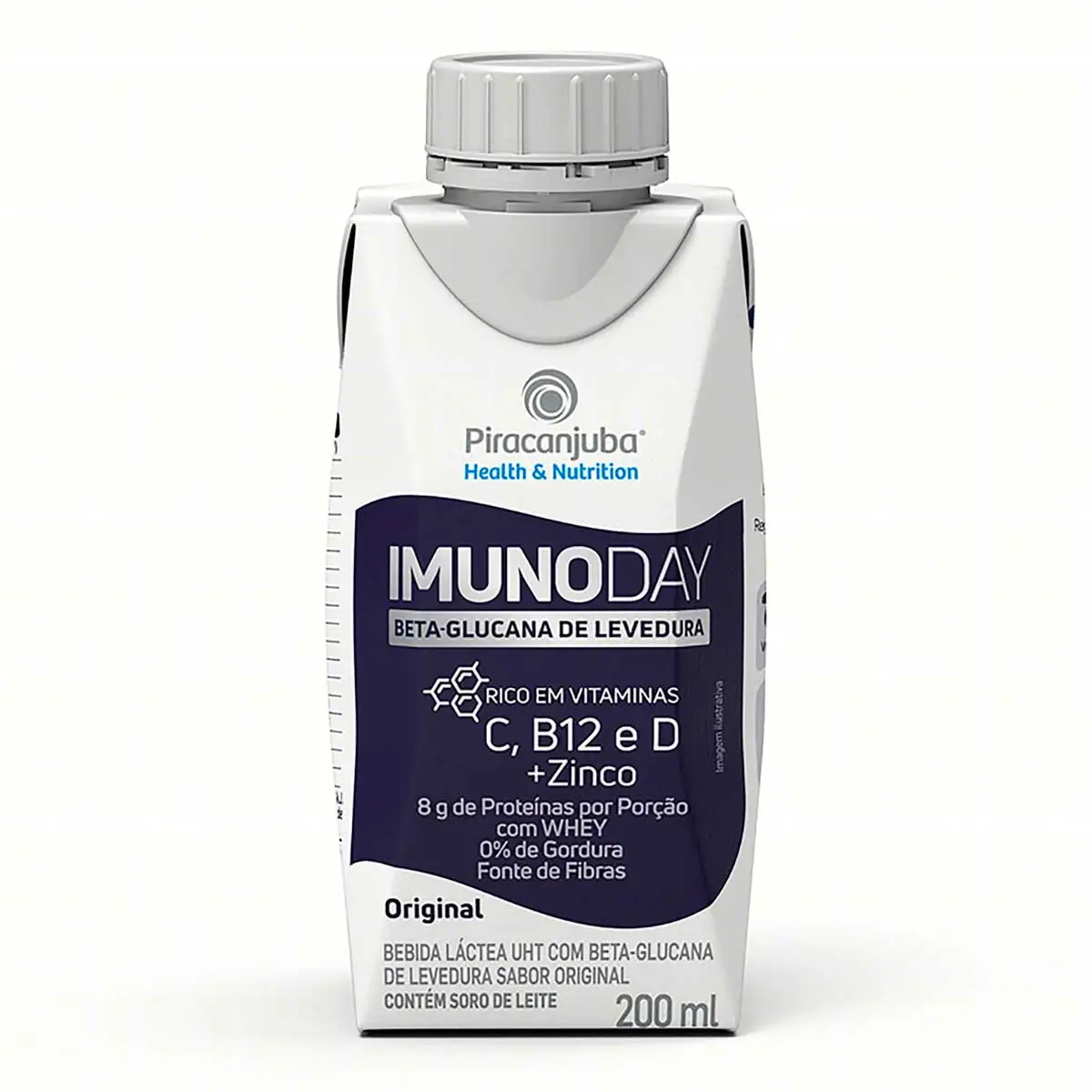 Bebida Láctea UHT Original Piracanjuba Imunoday Caixa 200 ml