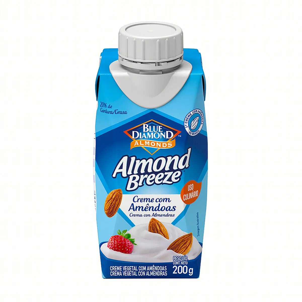 Creme Culinário com Amêndoas Blue Diamond Almond Breeze Caixa 200 g