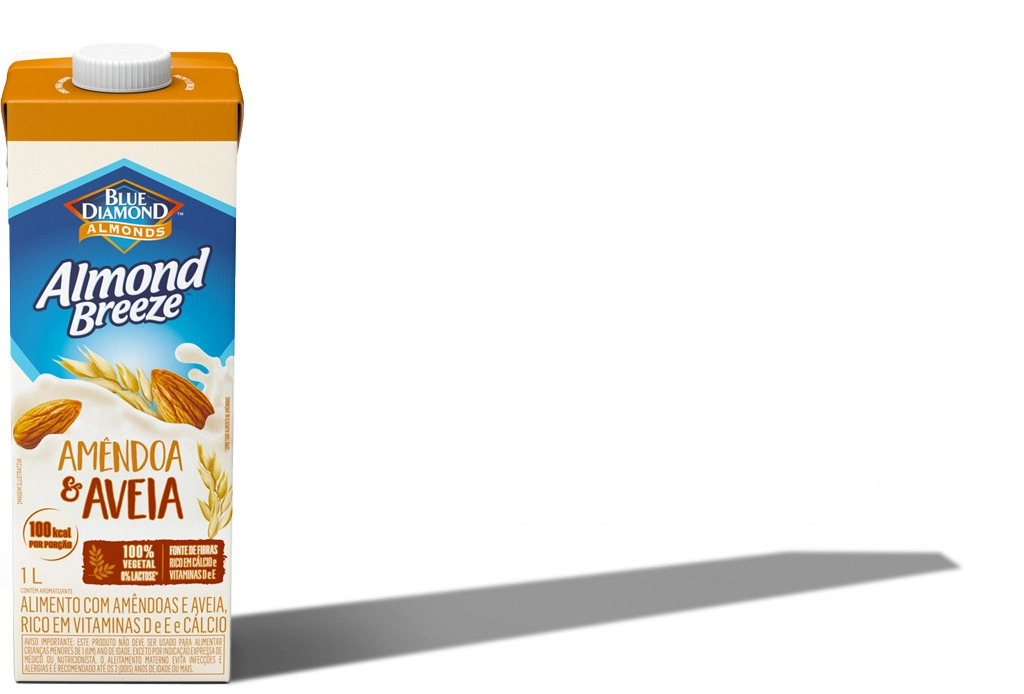 Bebida à Base De Amêndoa E Aveia Blue Diamond Almond Breeze Caixa 1l