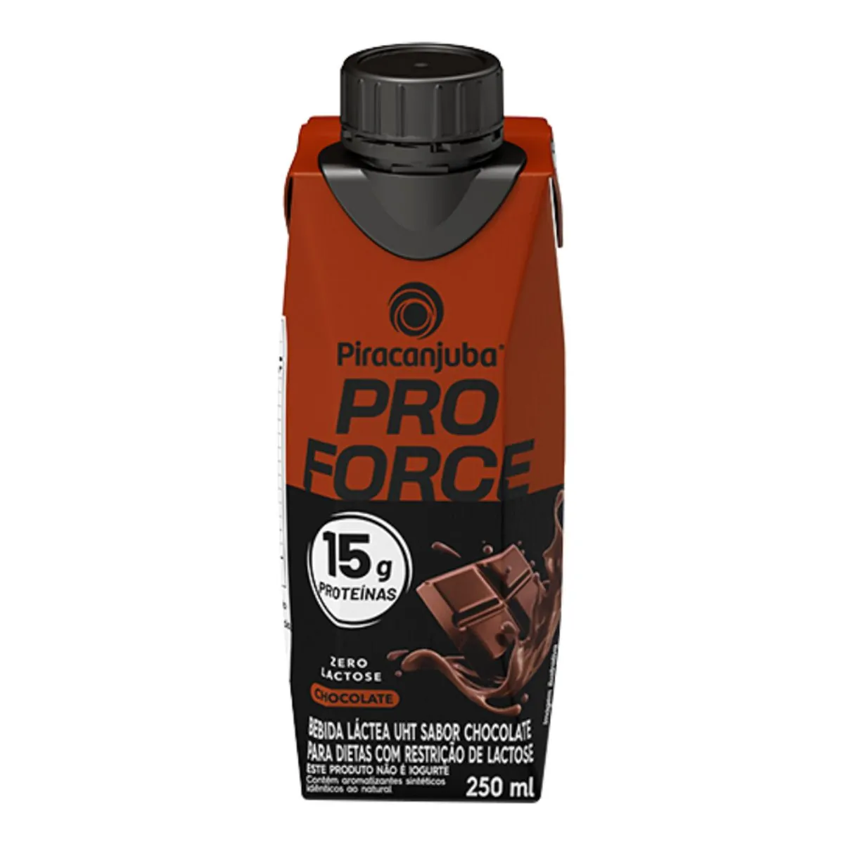 Bebida Láctea Uht Chocolate Zero Lactose Piracanjuba Whey Caixa 250ml