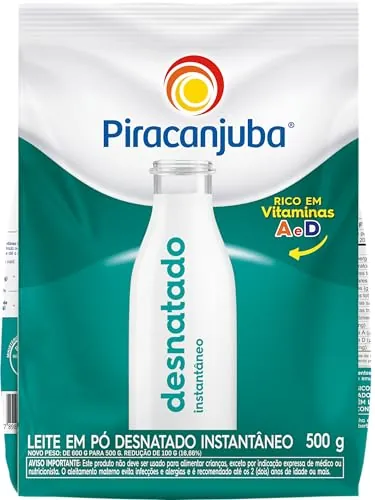 Leite Pó Instantâneo Desnatado Piracanjuba Pacote 500g