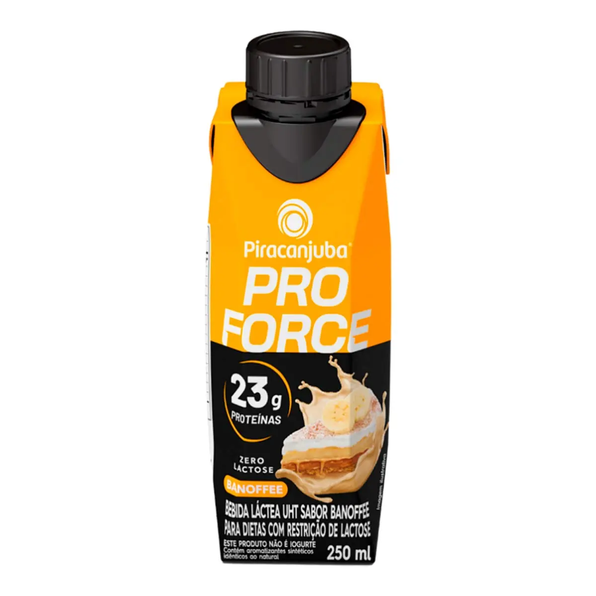 Bebida Láctea Uht Banoffee Zero Lactose Piracanjuba Proforce Caixa 250ml