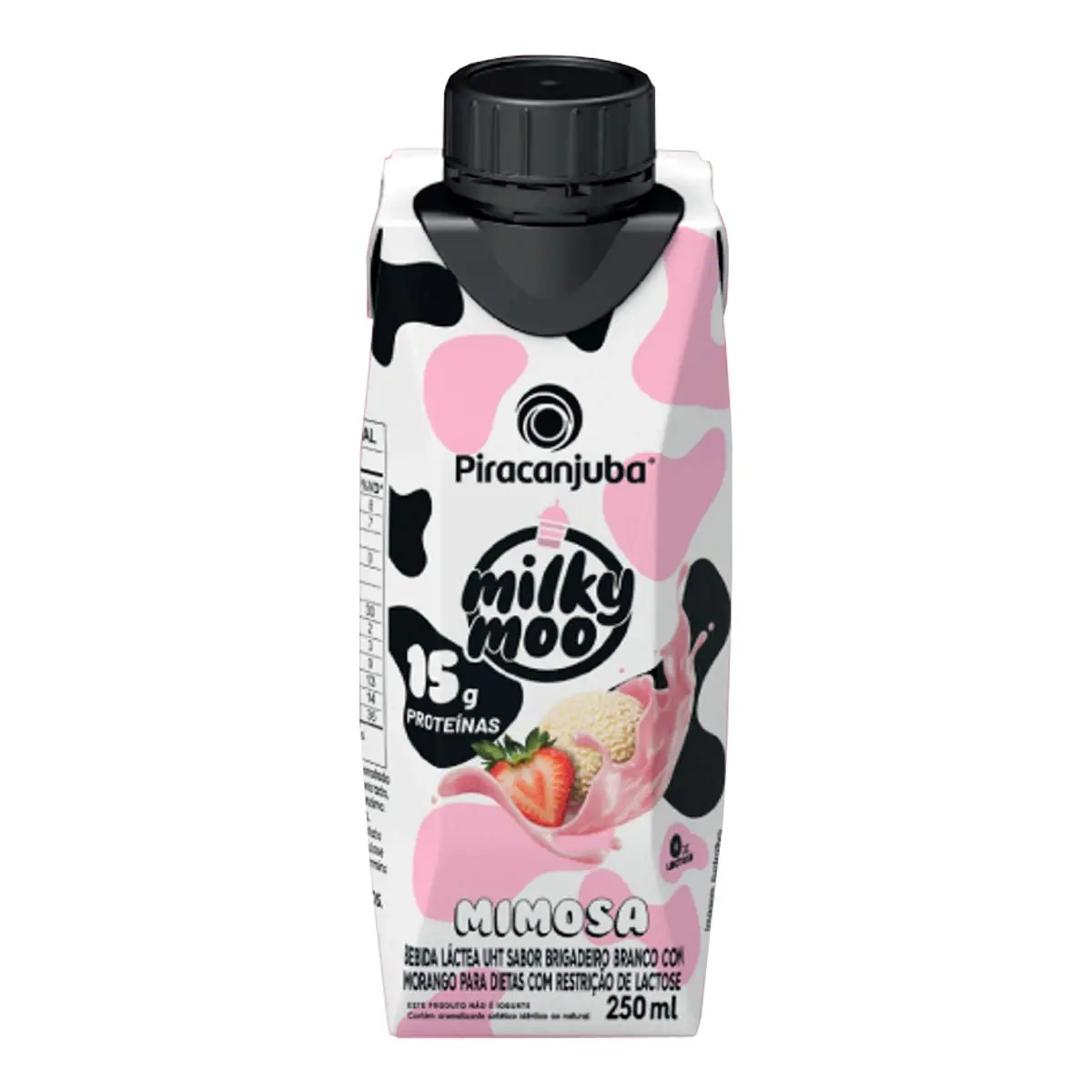 Beb Lactea Piracanjuba Milkmoo 250ml Mimosa 15gr Proteina