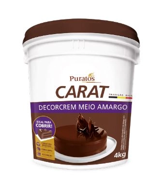 Insumo Choc Carat Decorcrem Meio Amargo 4kg