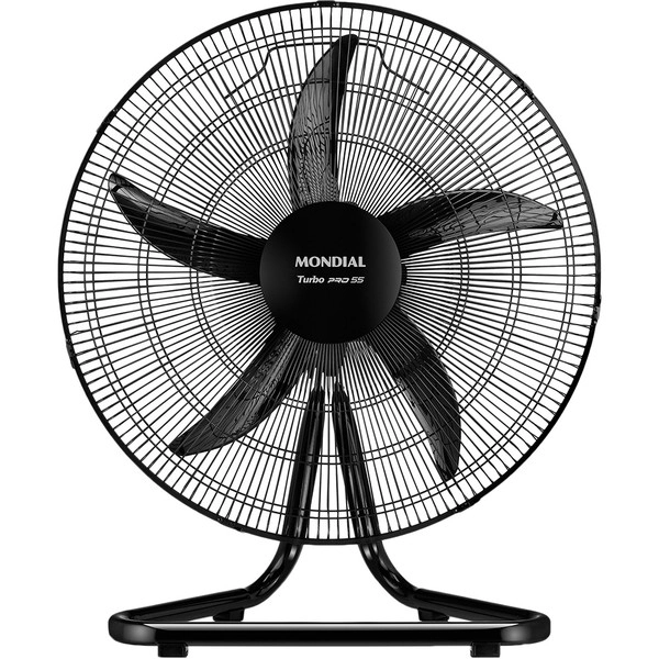 Ventilador de Mesa 125w Bivolt Turbo Pro 55 com 5 Pás Preto
