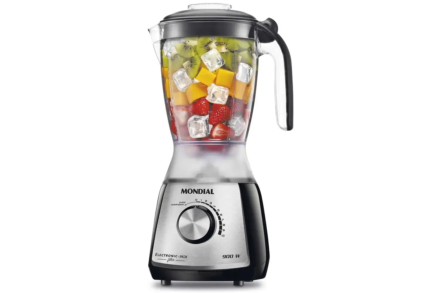 Liquidificador Mondial Eletronic Filter Premium 1,5l 10 Velocidades Inox 700w L 66