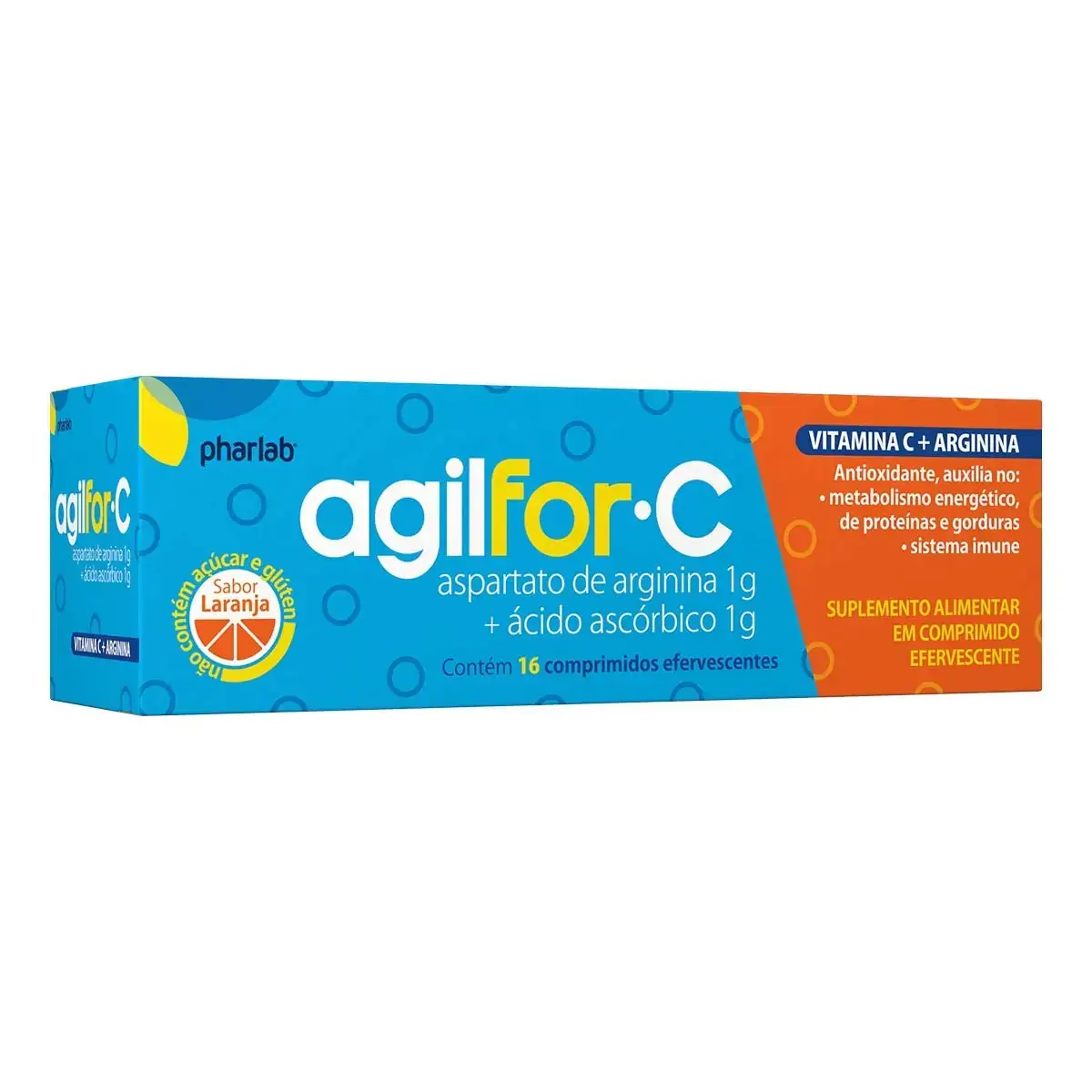 Agilfor C Vit C Arginina Cpr Eferv C/16 Pharlab