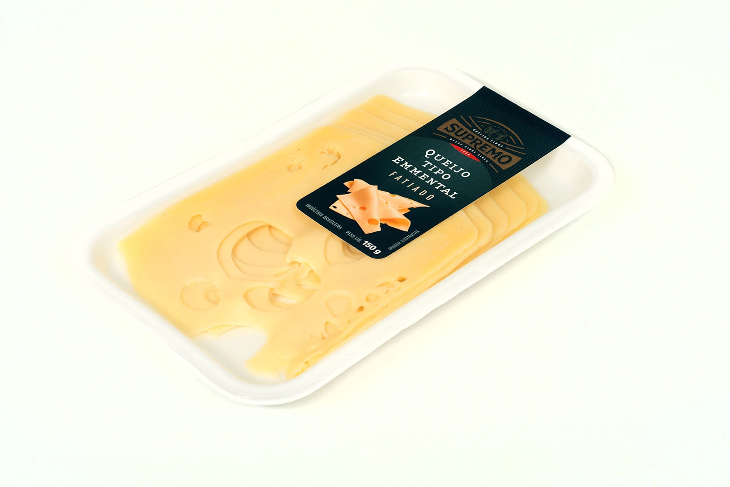 1 Cx. Queijo Emmental Supremo Fatiado Bandeja Atmo 04.06.90.20