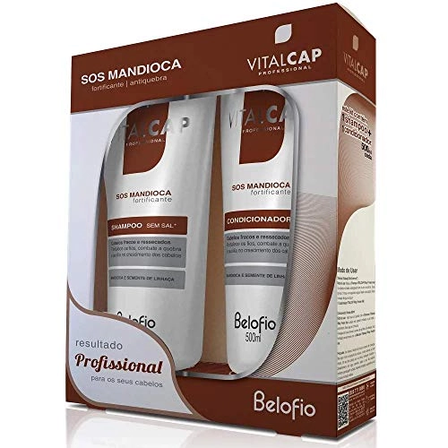 Kit Vitalcap Sos Mandioca Shampoo Condicionador