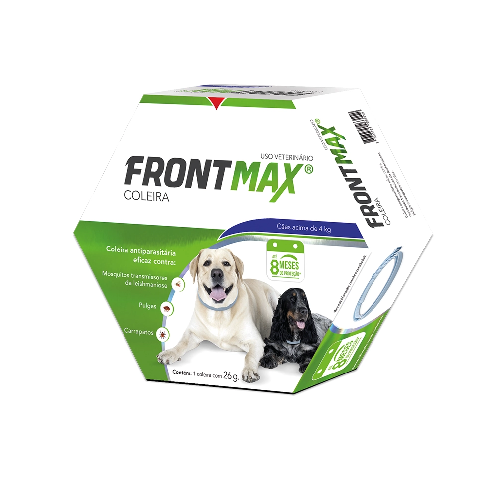 Coleira Anti Pulgas Cachorro acima de 4kg Frontmax