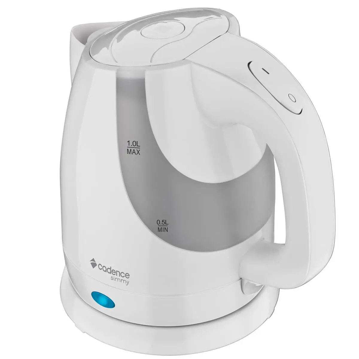 Chaleira Elétrica Cadence de Plástico 1L Simmy CEL310 220V Branca