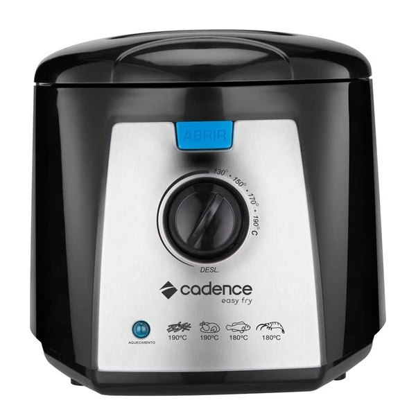 Fritadeira Elétrica Cadence Easy Fry 1,5l Preta