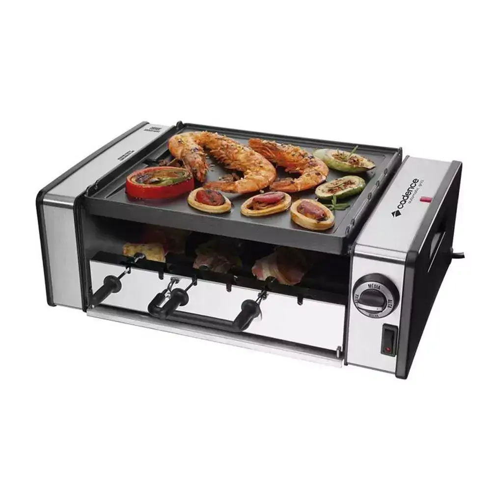 Churrasqueira Elétrica Cadence Automatic Grill, Inox, GRL700, 3 Níveis de temperatura, 220V
