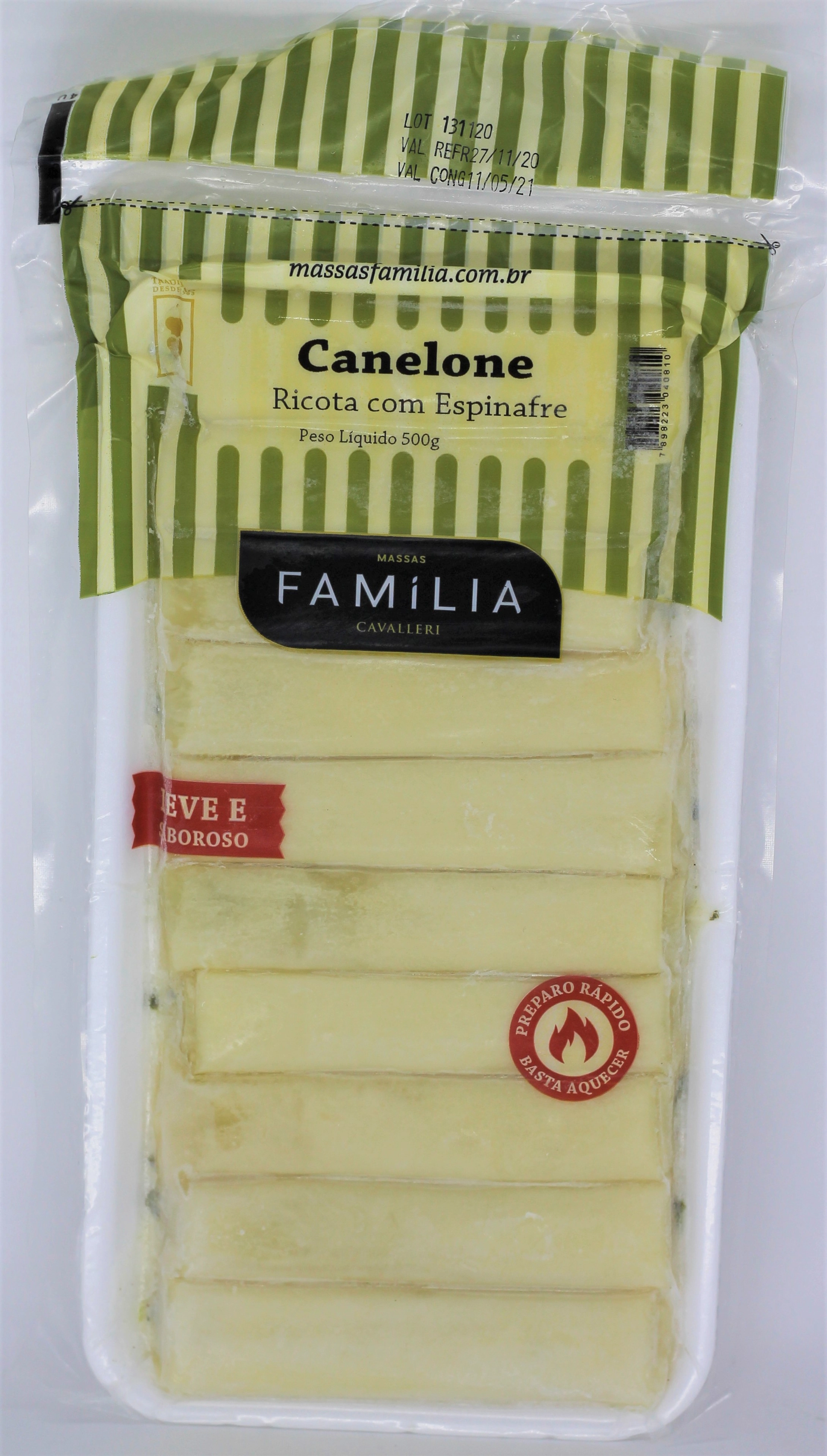 Canelone Familia 500g Ric/espin.un
