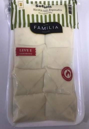 Massa Familia 500g Sofioli Ricota/espinafre