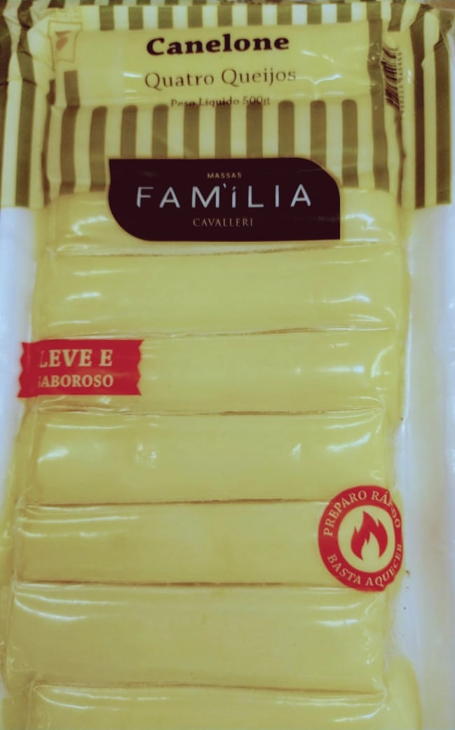 Canelone C/4 Queijos Familia 500g