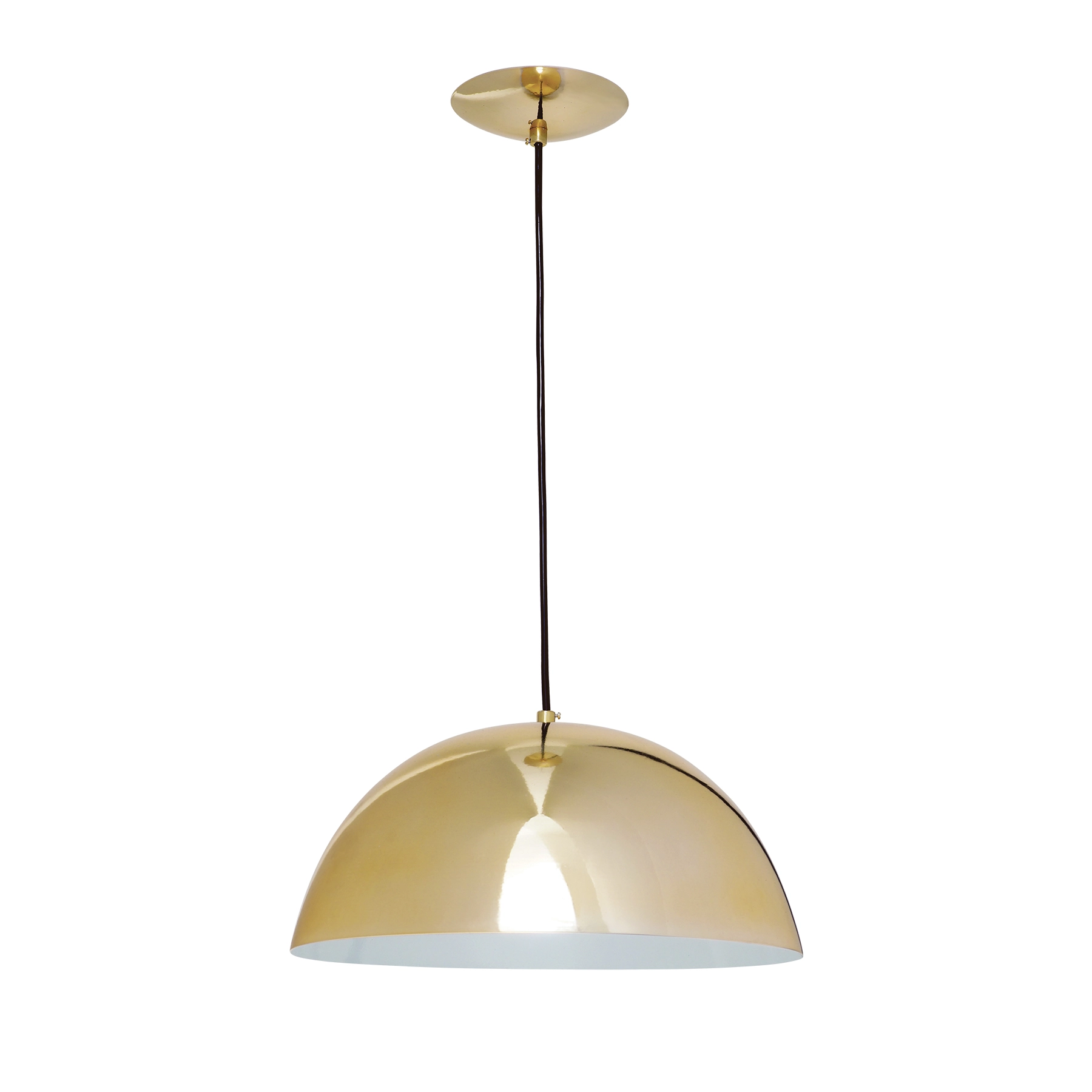 Pendente 1 Lâmpada Dourado Metal Becken Auremar