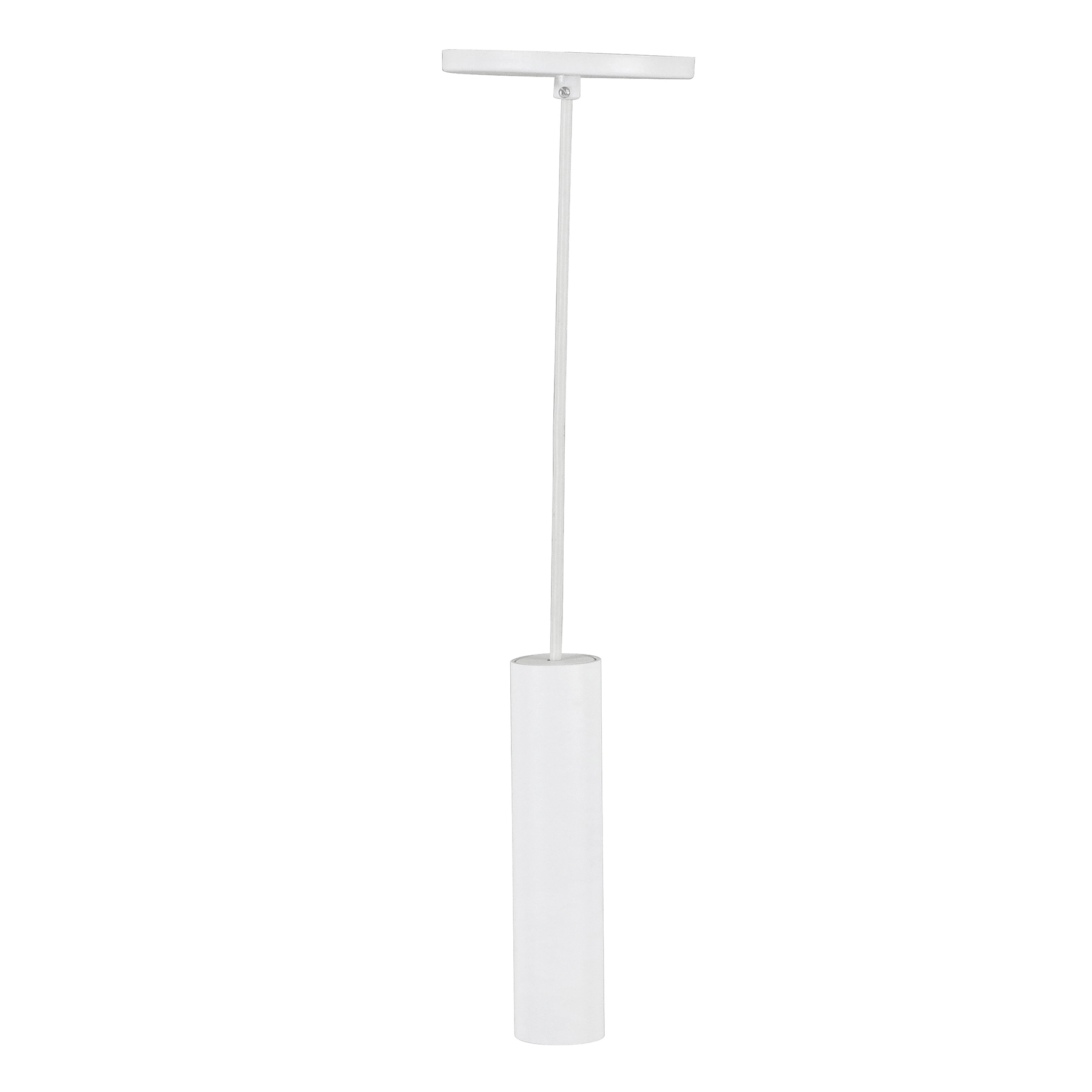 Pendente Tubo 1 Lâmpada Metal Branco Mini Tube Auremar
