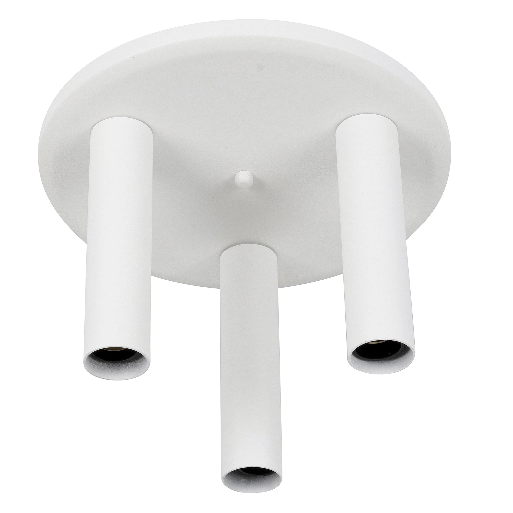 Plafon 3 Lâmpadas Branco Metal Tube Auremar