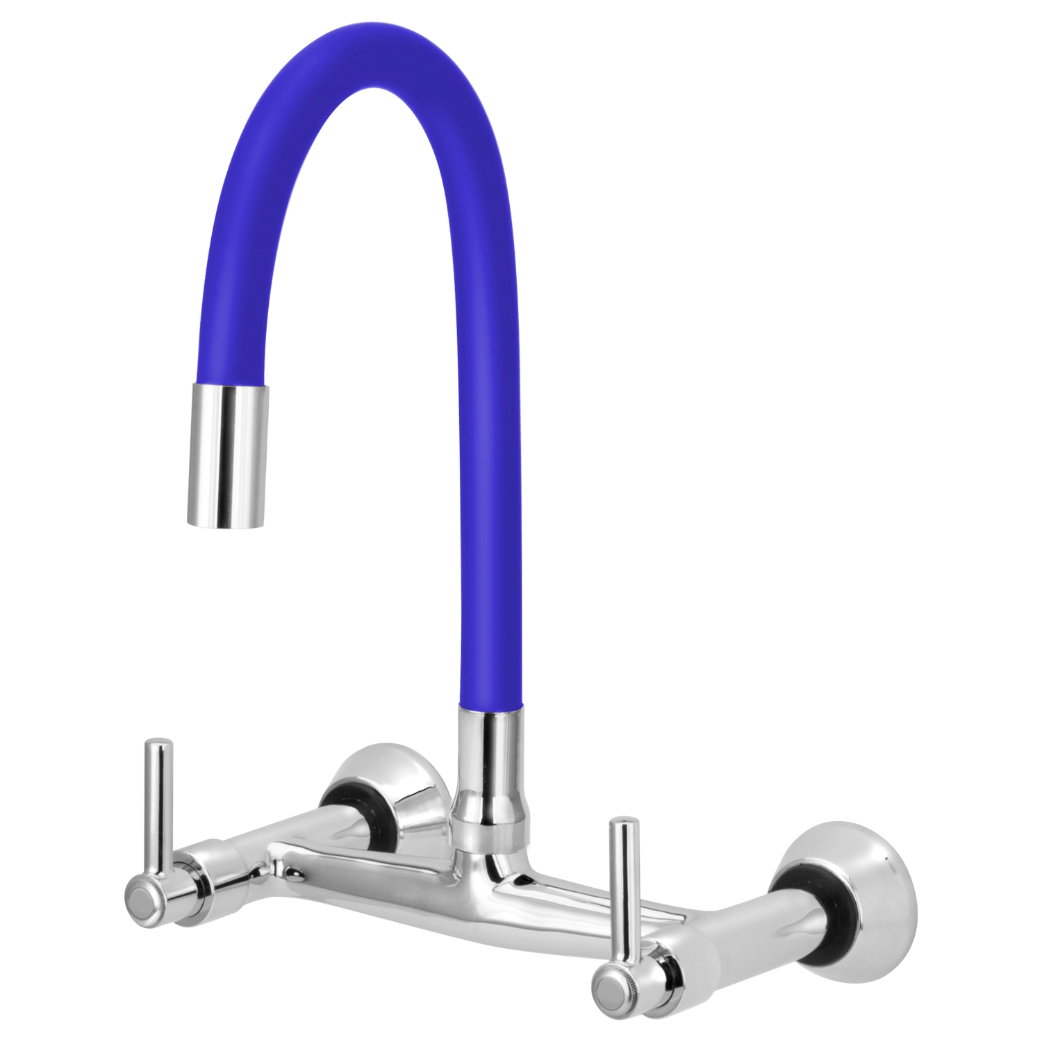 Misturador De Cozinha Flexível Azul Parede 1/4 De Volta Volante C51