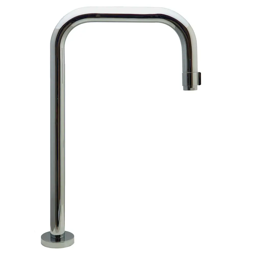Torneira Bica Alta 90º Graus Banheiro Cuba Lavabo Metal Cromado