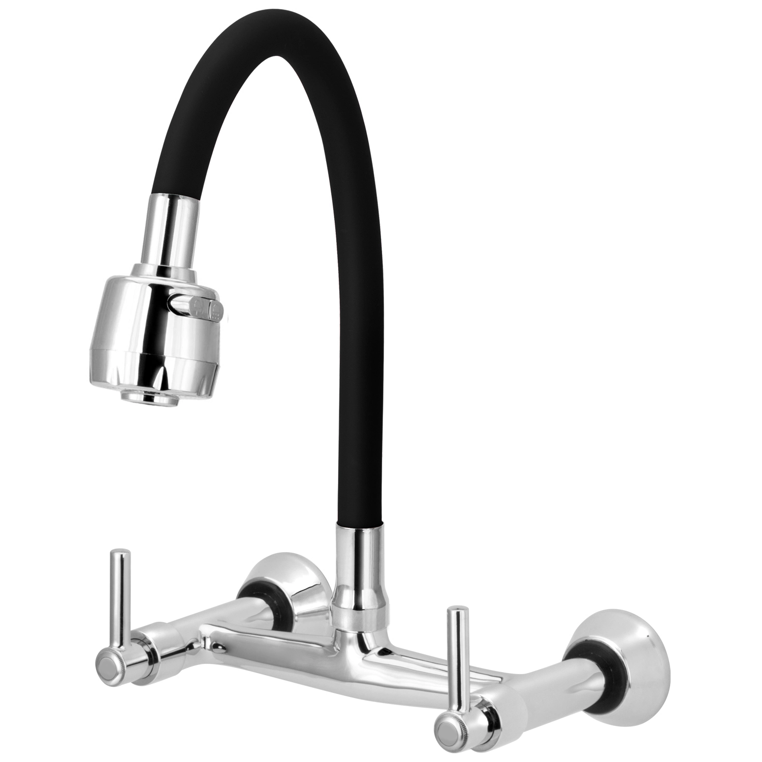 Misturador Gourmet Flexível De Cozinha Parede Preto C51