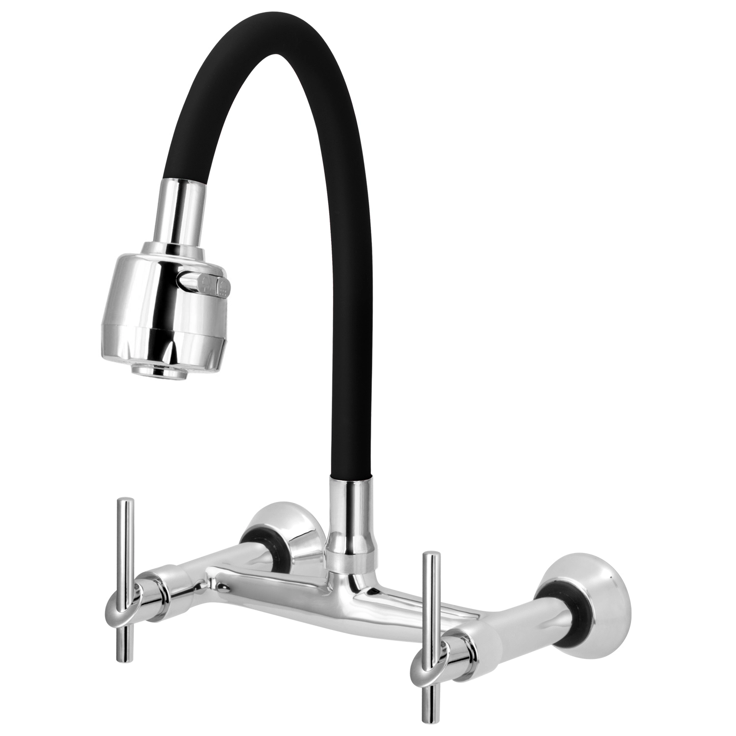 Misturador Gourmet Flexível De Cozinha Parede Preto C61