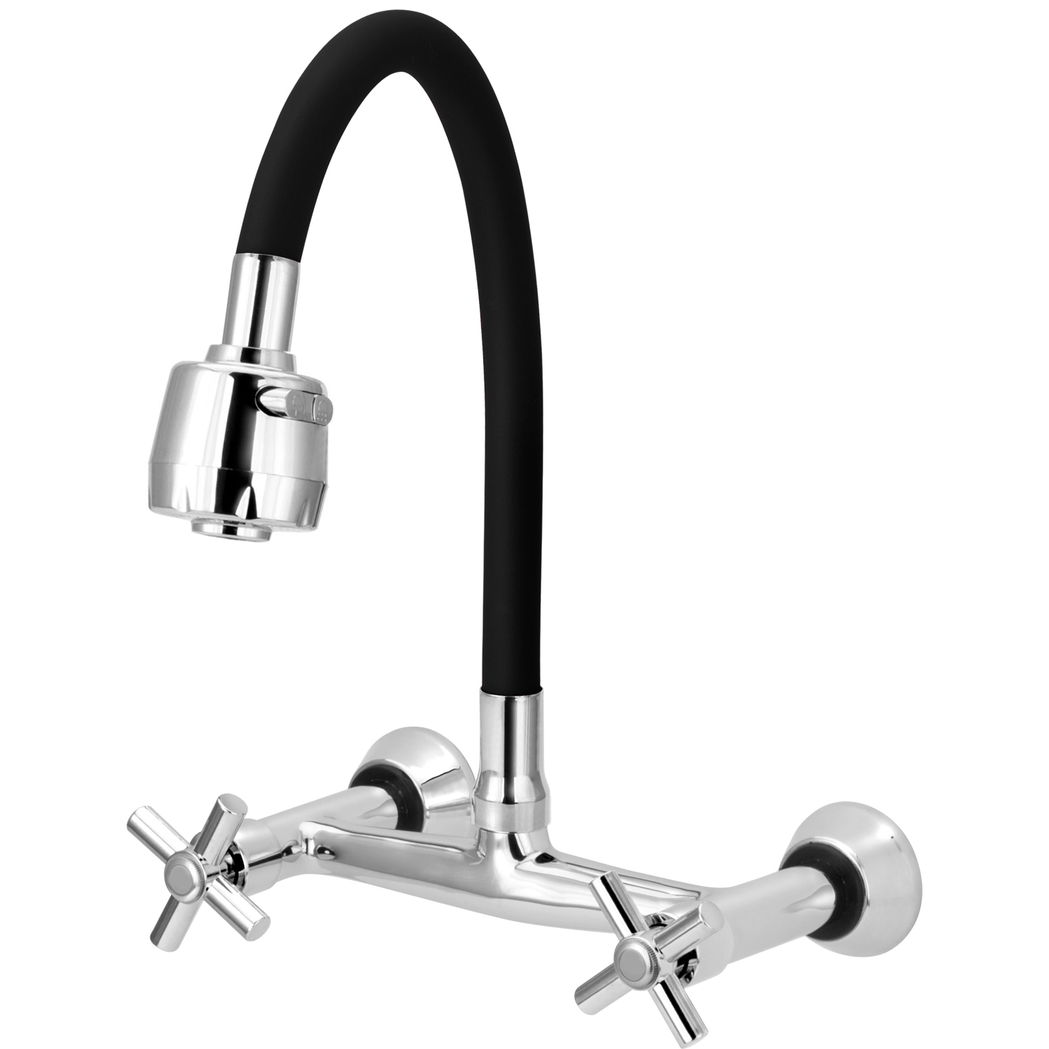 Misturador Gourmet Flexível De Cozinha Parede Preto C62