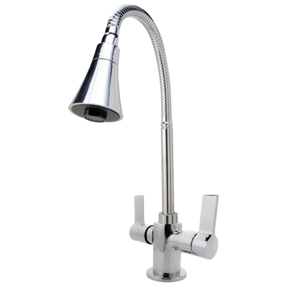 Misturador Monobloco Cozinha Cone 2 Jatos Cromado Mesa