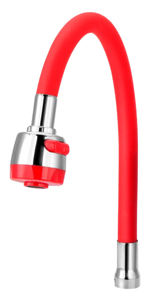 Tubo Gourmet Flexível Vermelho Para Torneira De Cozinha