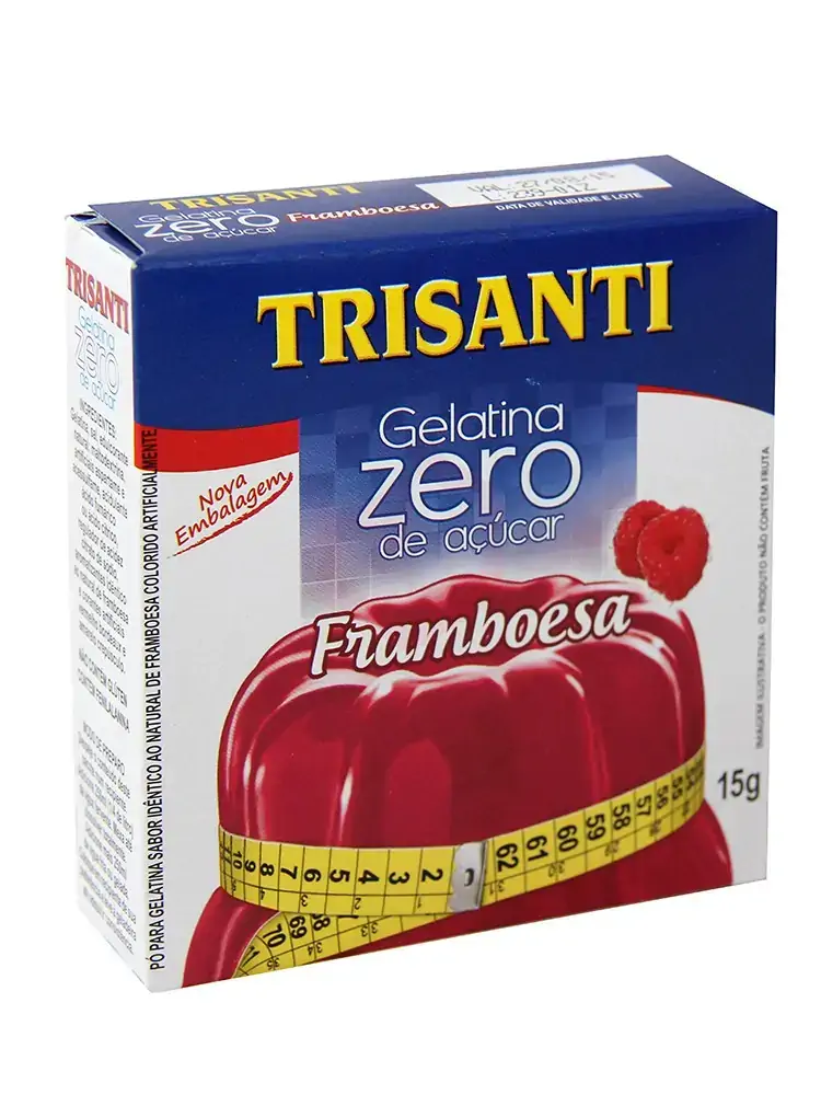 Gelatina Po Trisanti Zero Framboesa