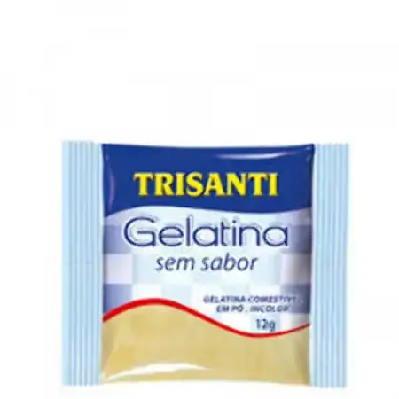 Gelatina Trisanti 12g S/ Sabor Incolor